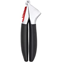 OXO Good Grips- Prensador de ajos- Inoxidable- Negro- 27 x 11 x 3.5 cm